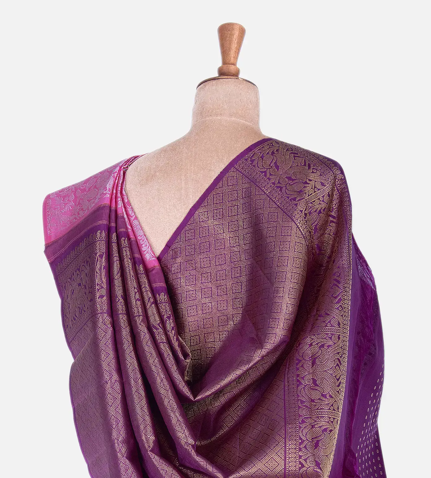 Pink Kanchipuram Silk Saree3