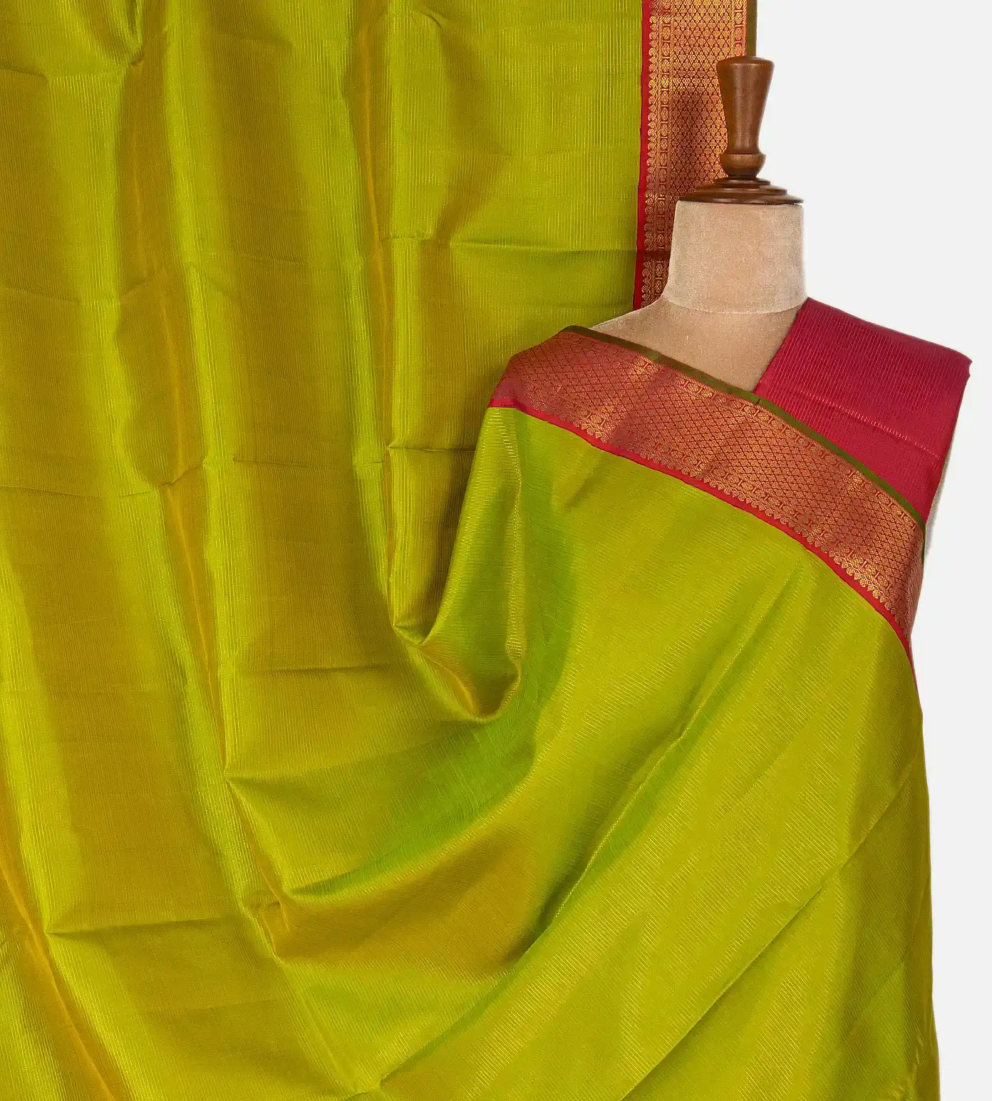 Light Green Kanchipuram Silk Saree1