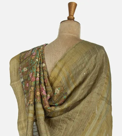 dark-beige-linen-saree-b1249598-c