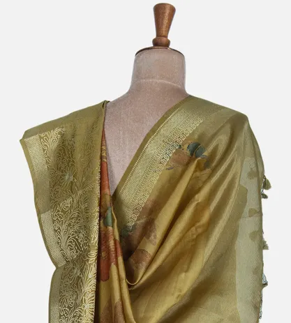 Gold Colour Chaniya Silk Saree3
