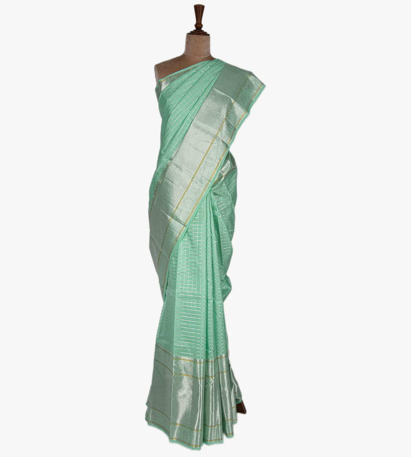 Blue Kanchipuram Silk Saree2
