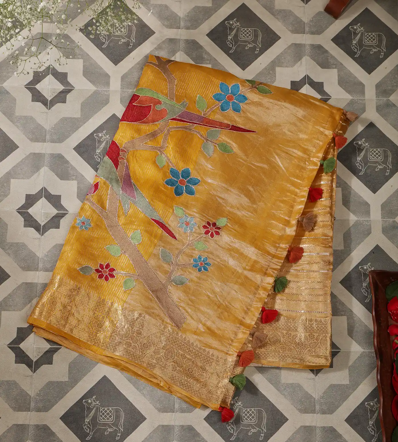 yellow-organza-saree-b1148828-a