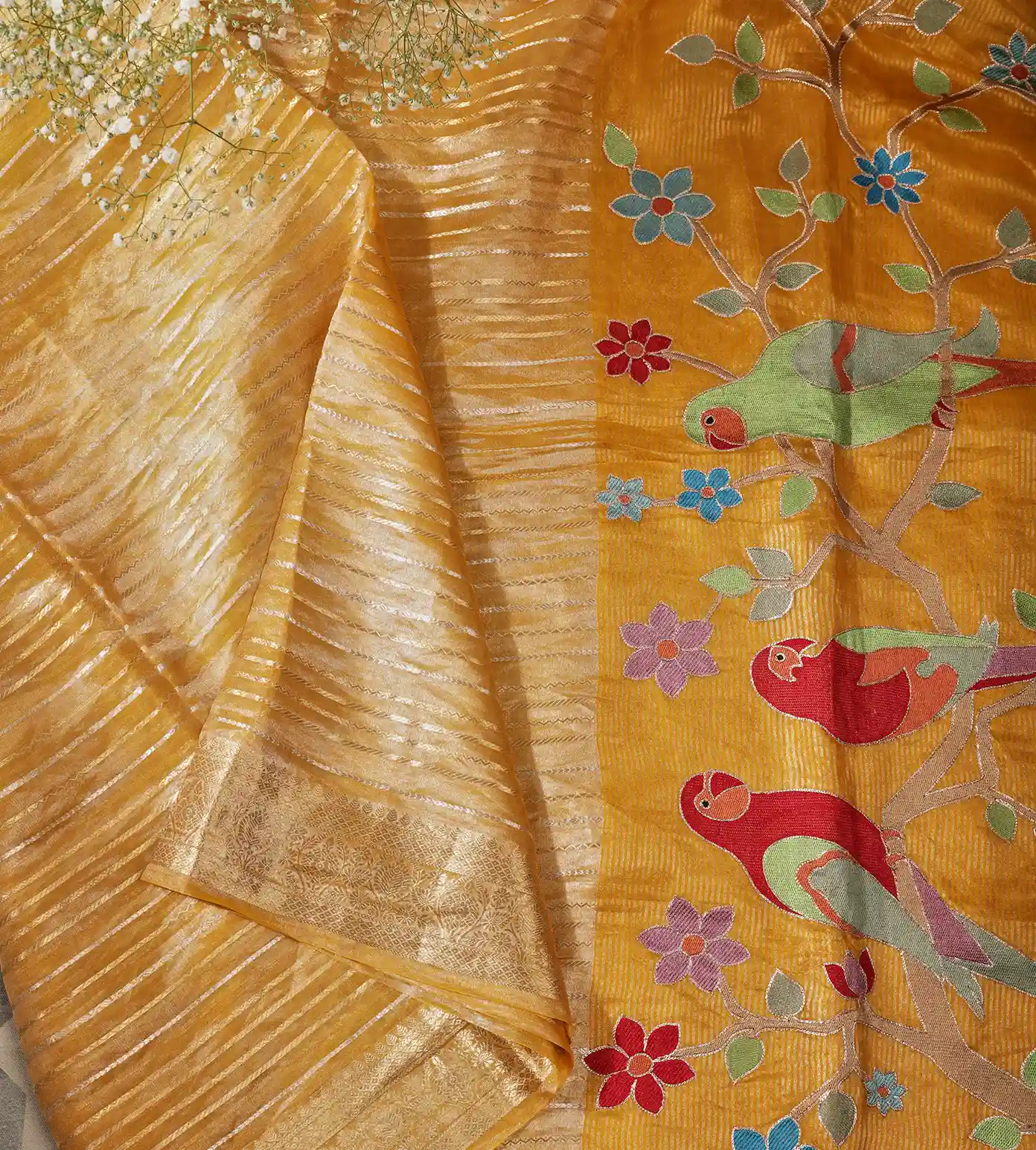 yellow-organza-saree-b1148828-d