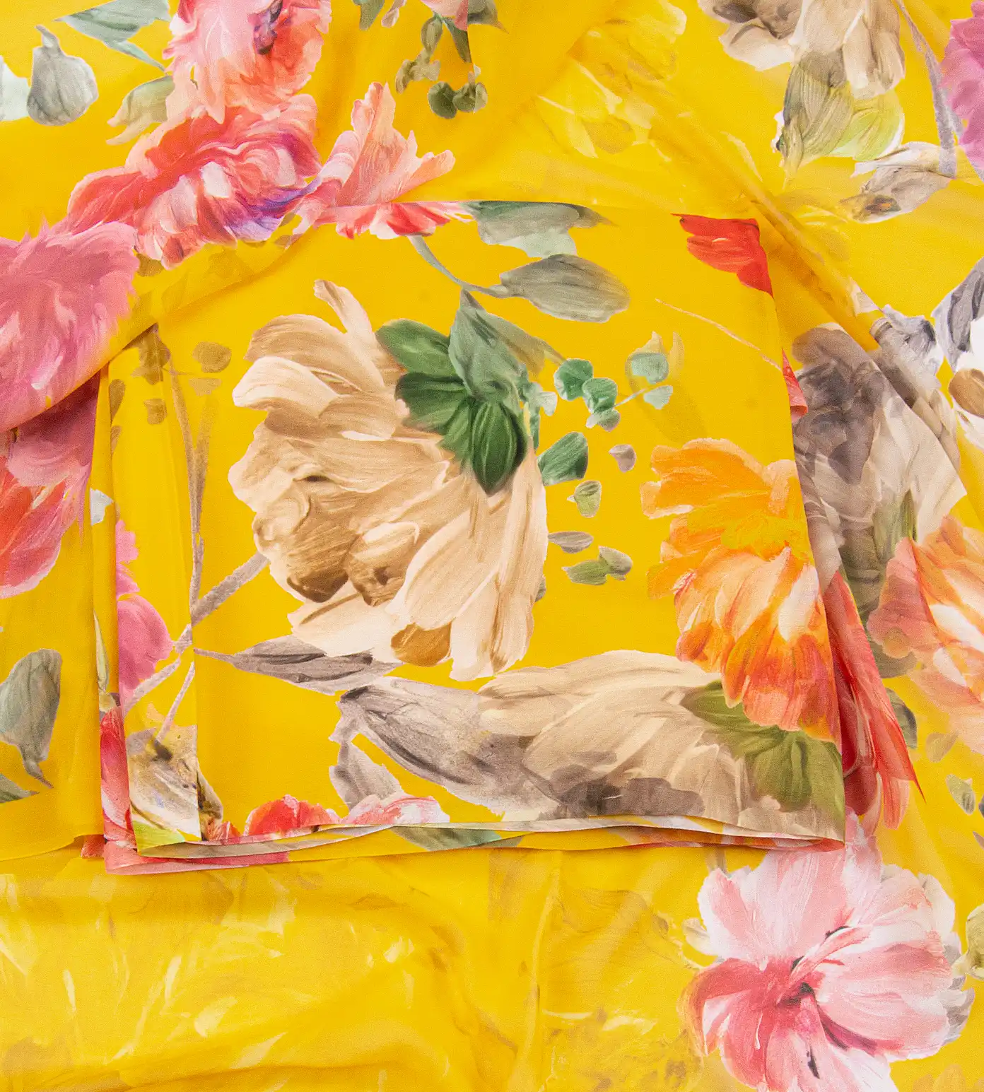 Yellow Satin Crepe Salwar1