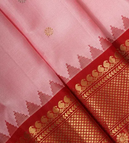Light Pink Gadwal Silk Saree4