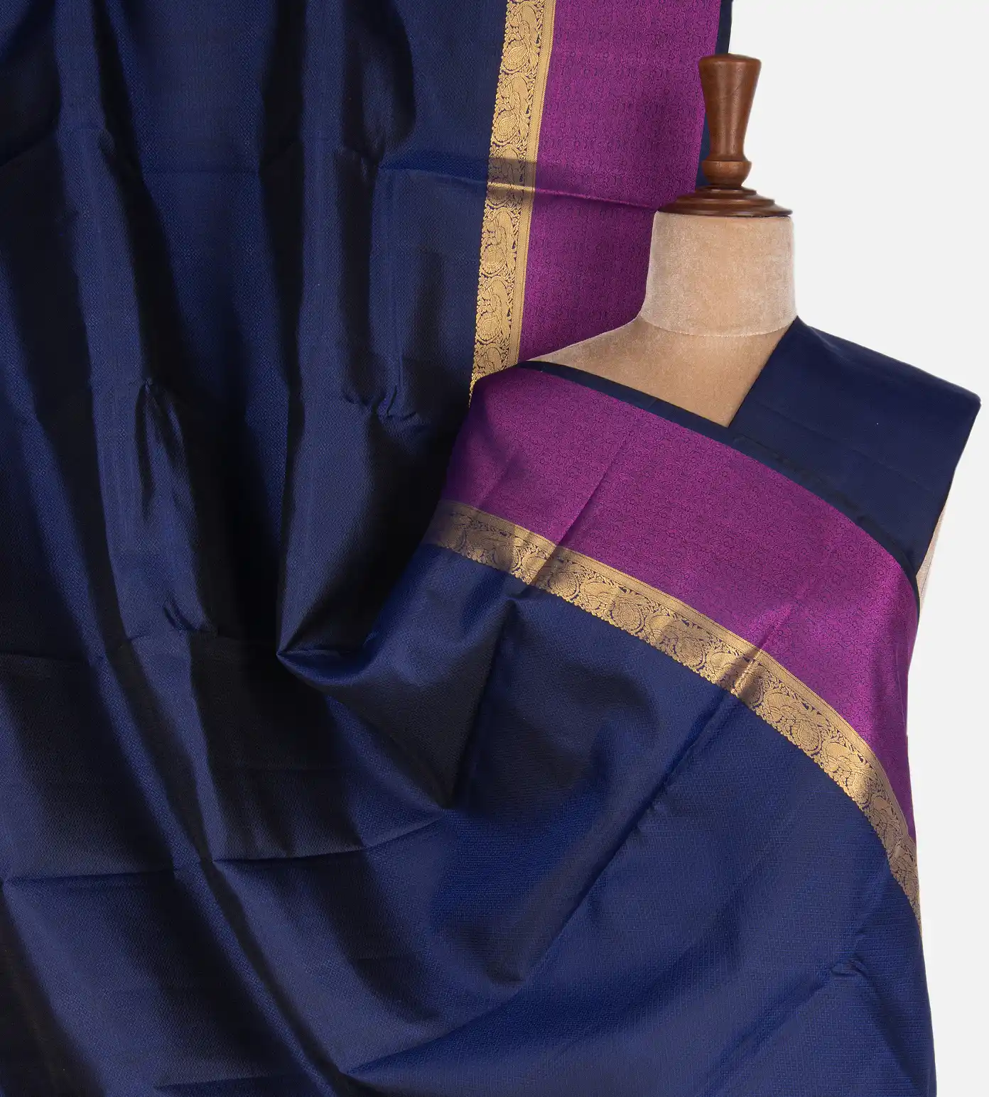 Deep Blue Soft Silk Saree1