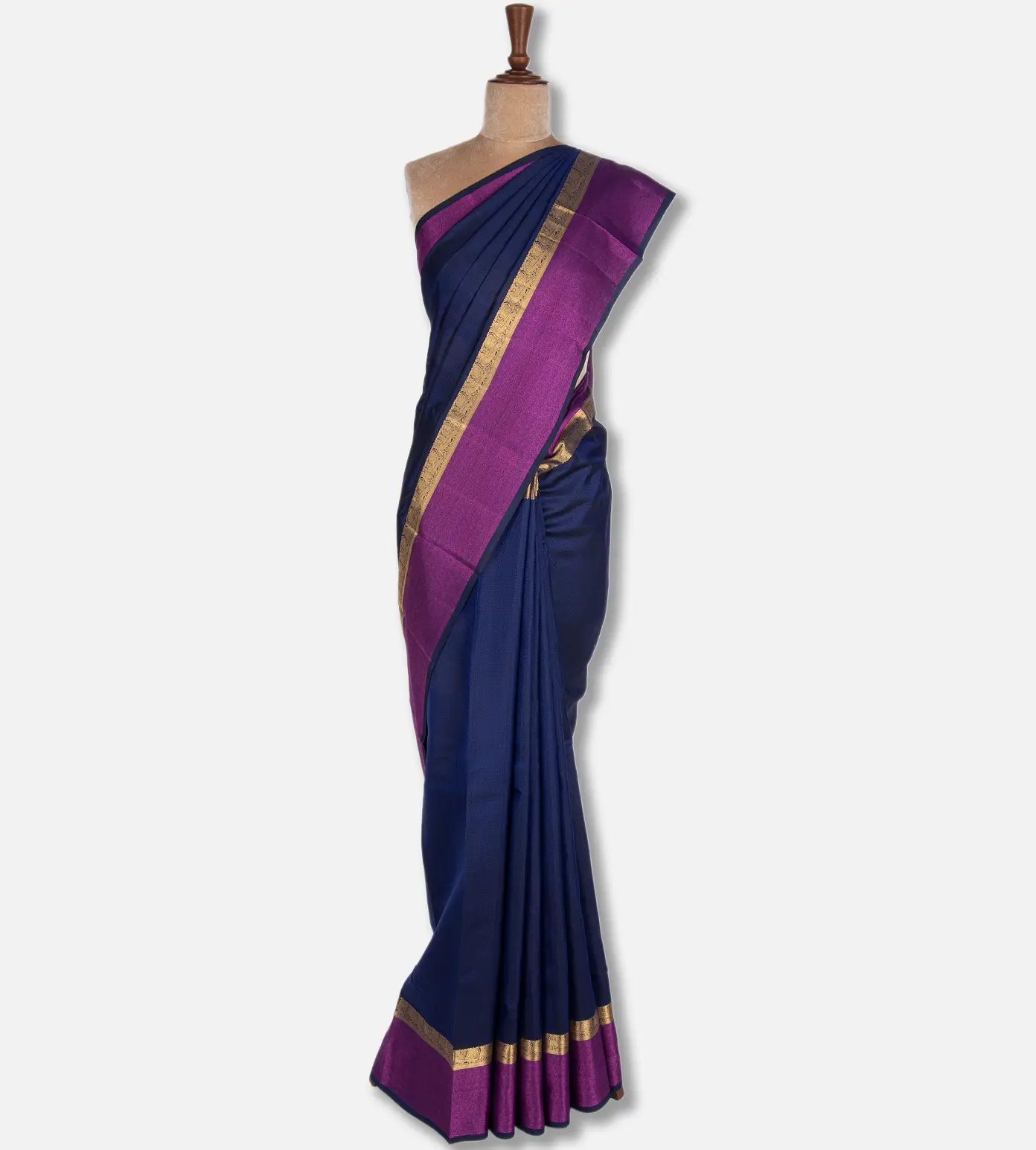 Deep Blue Soft Silk Saree2