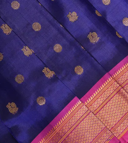 Blue Paithani Gadwal Silk Saree2