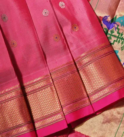 Pink Paithani Gadwal Silk Saree4