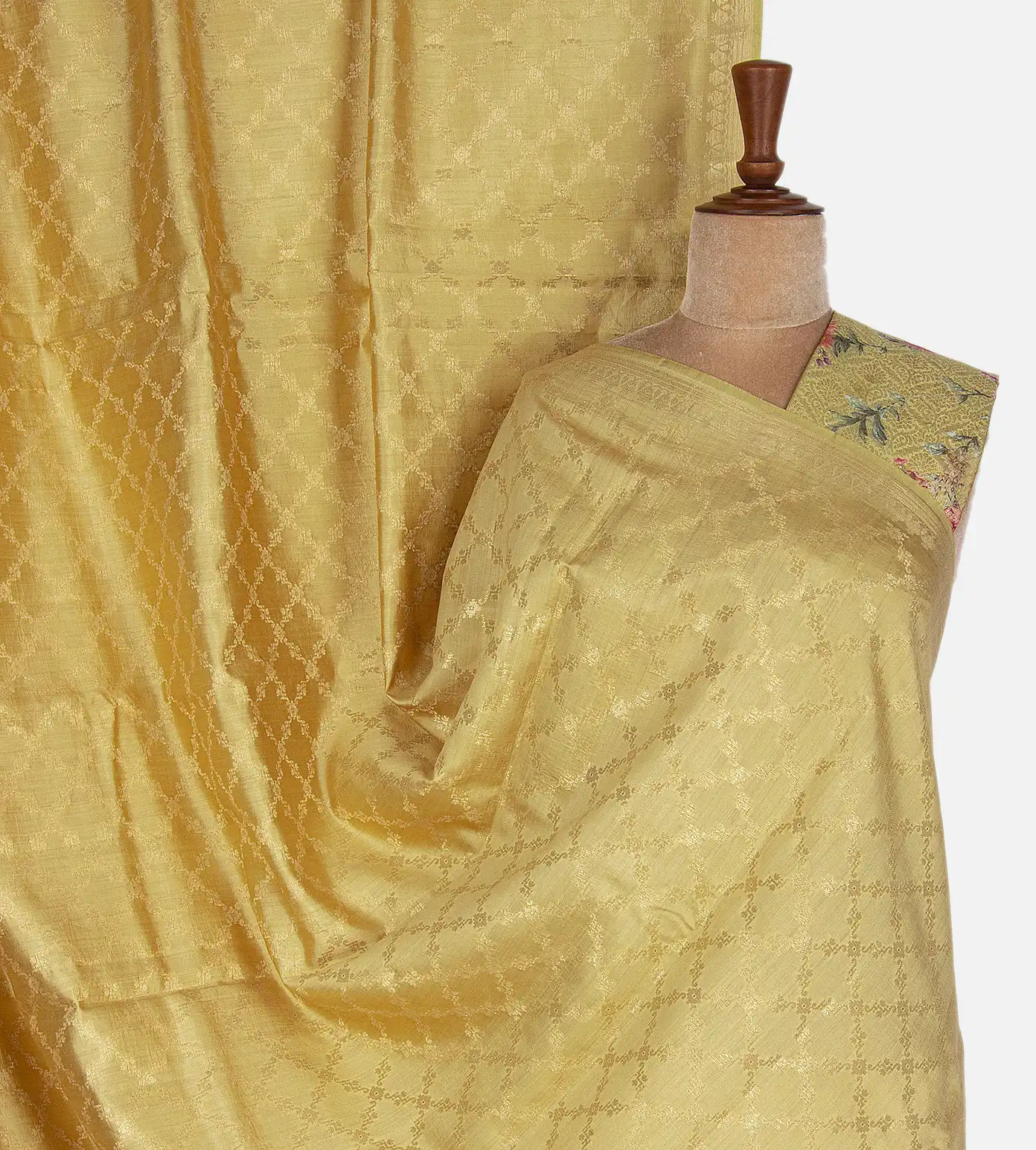Dark Beige Chaniya Silk Saree1