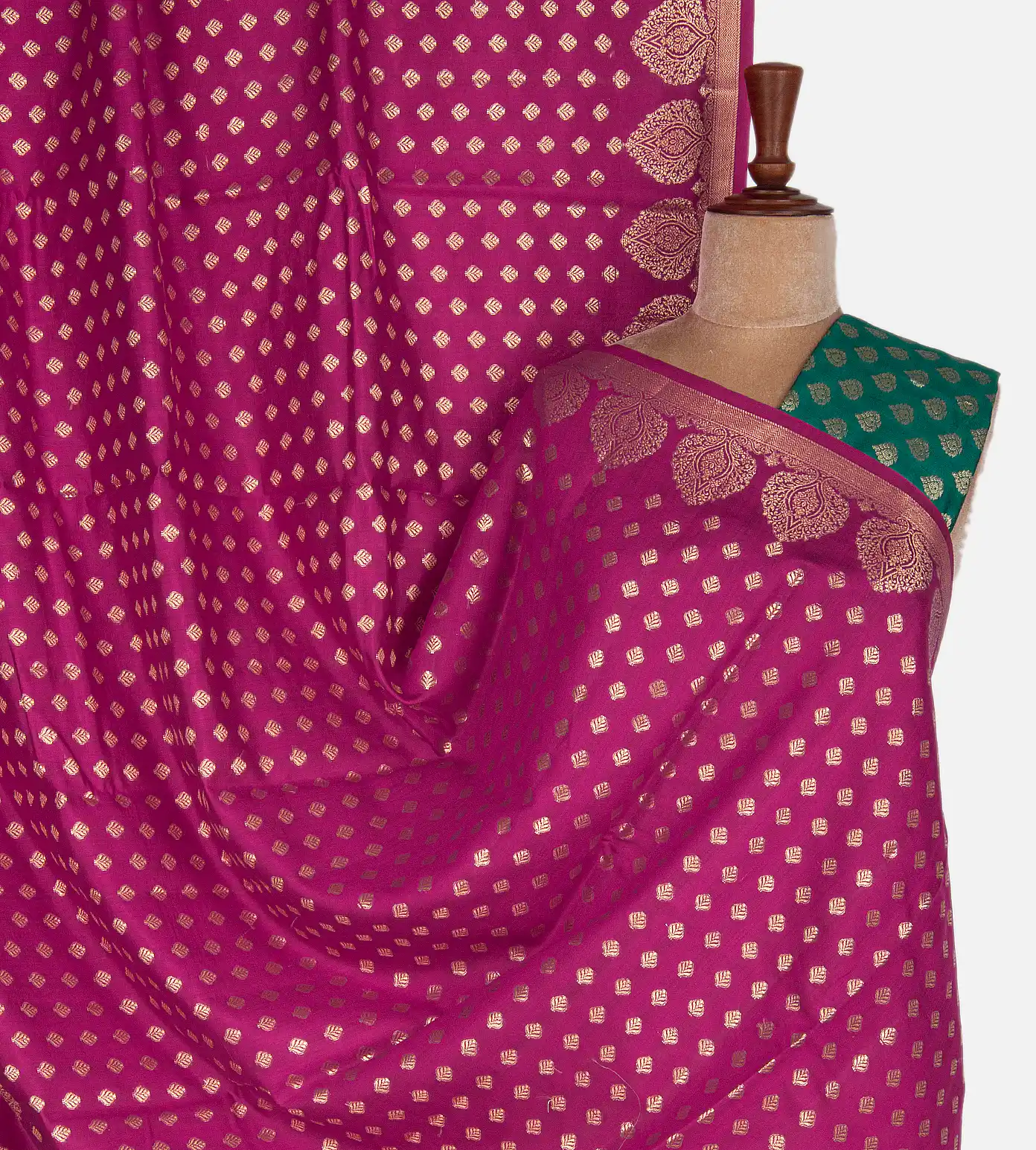 Pink Chaniya Silk Saree1