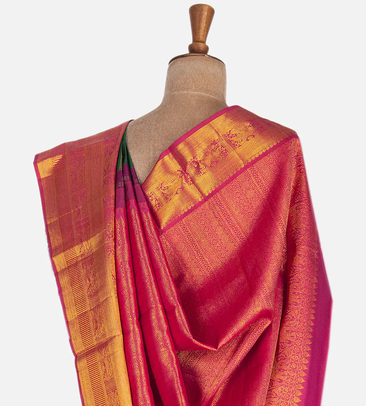 Green Kanchipuram Silk Saree3