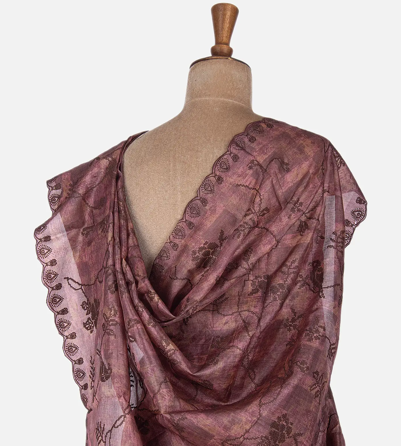 Multicolour Tussar Silk Embroidery3