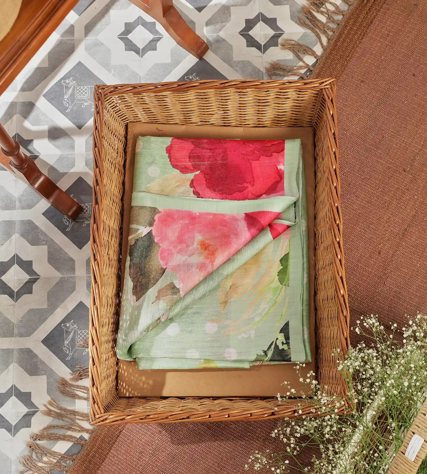 Green Matka Tussar Saree1