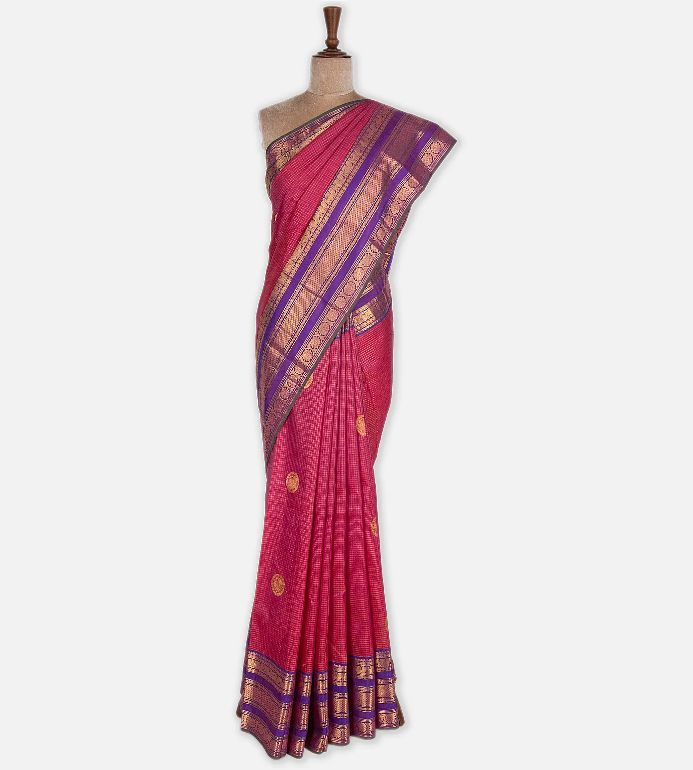 Pink Kanchipuram Silk Saree2