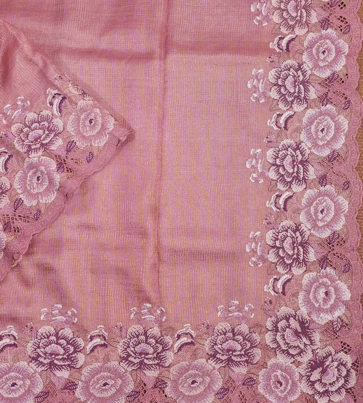 Onion Pink Tussar Saree2
