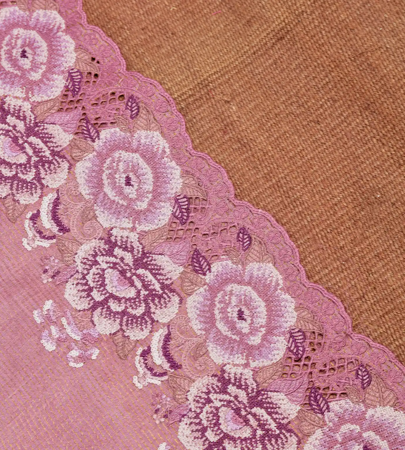 Onion Pink Tussar Saree4