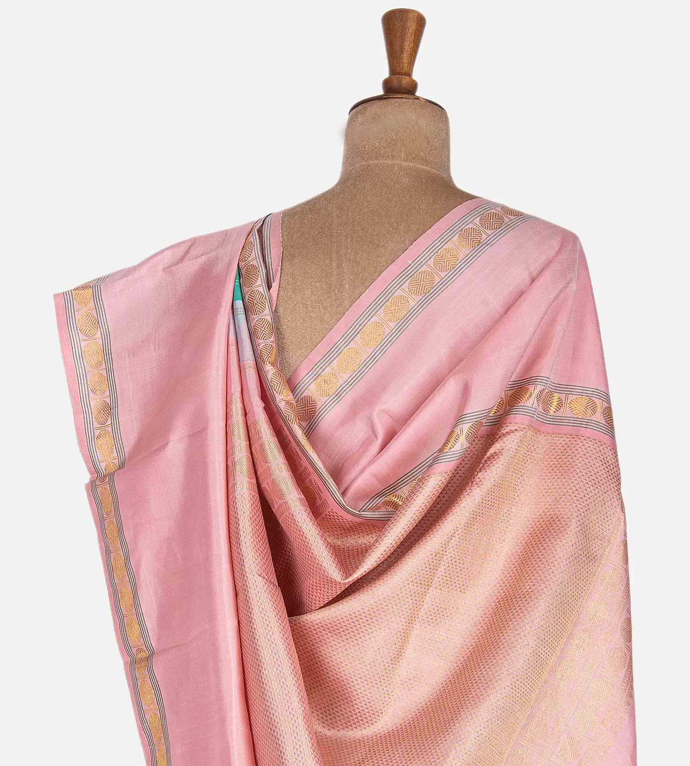 Sea Green Kanchipuram Silk Saree3