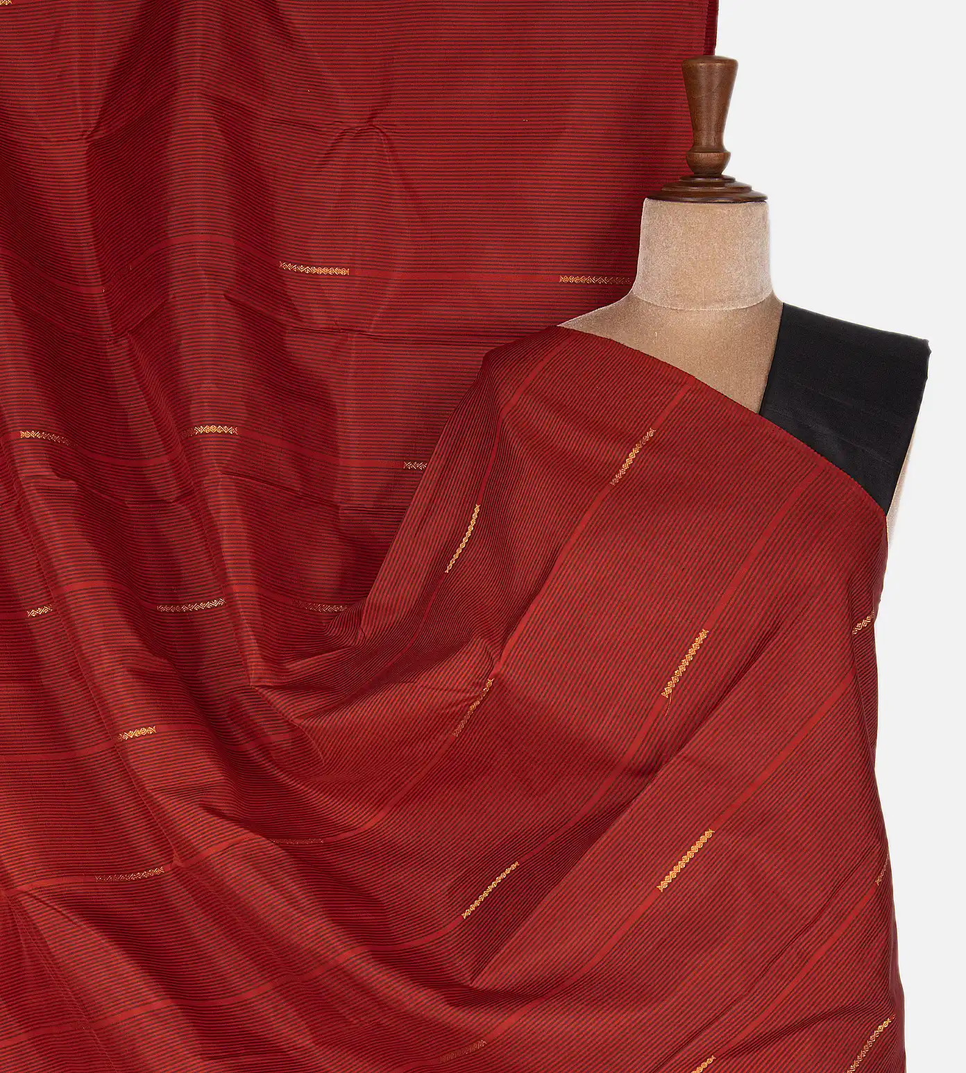 Maroon Kanchipuram Silk Saree1