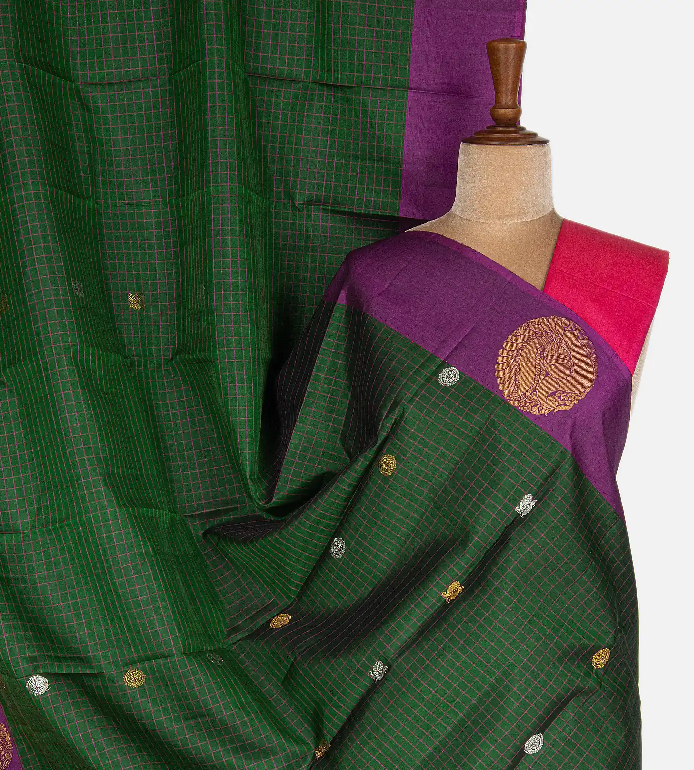 Green Kanchipuram Silk Saree1