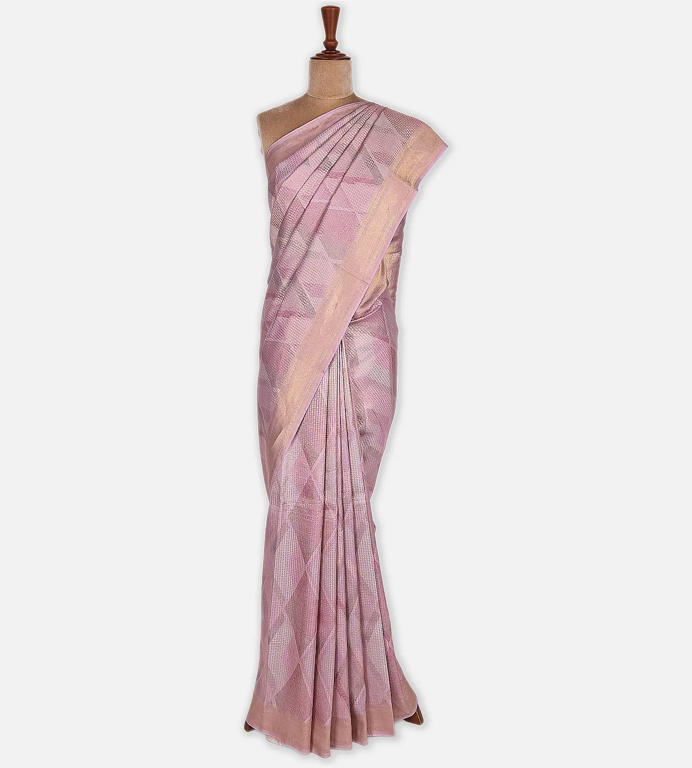 Multicolour Banaras Crepe Saree2