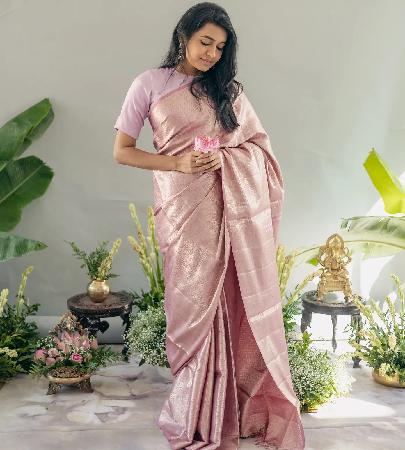 Pink Kanchipuram Silk Saree2