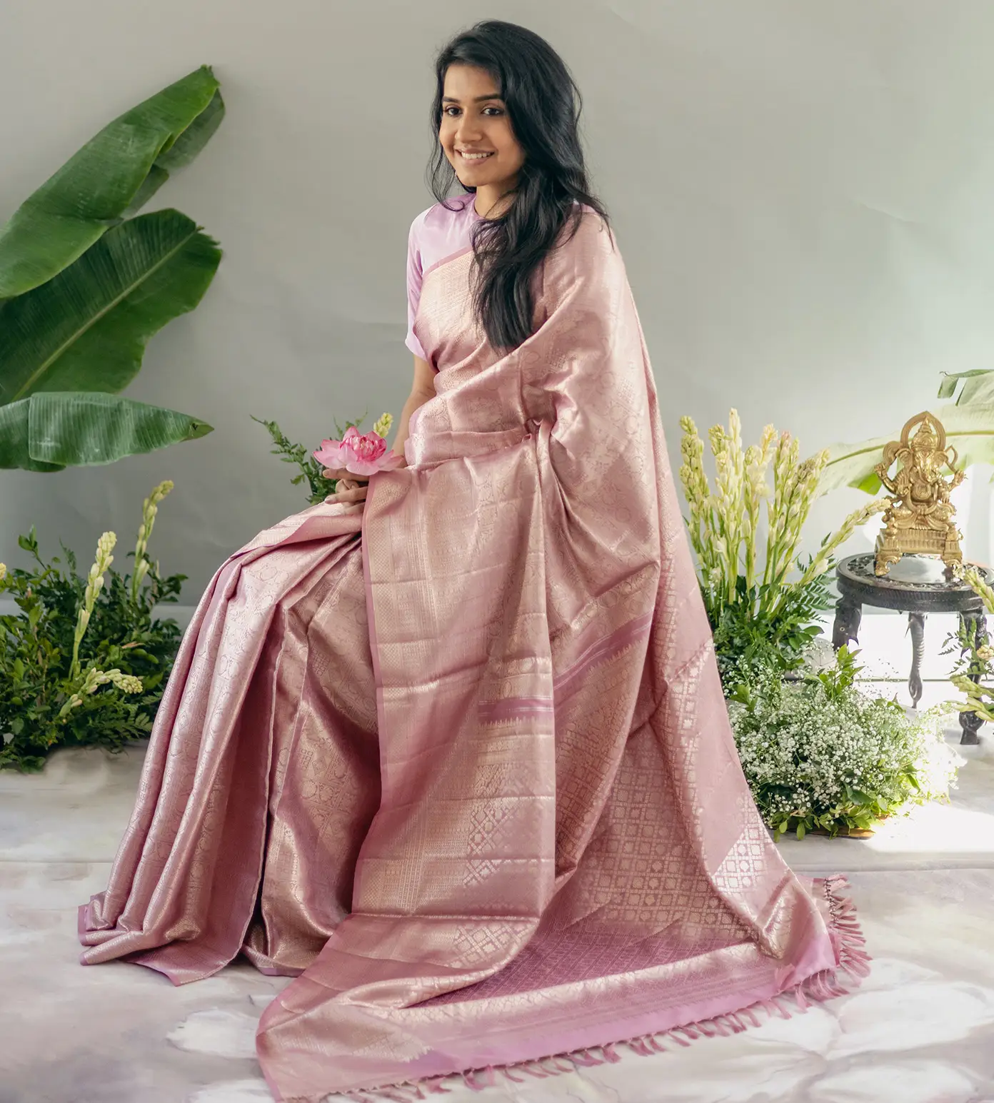 Pink Kanchipuram Silk Saree3