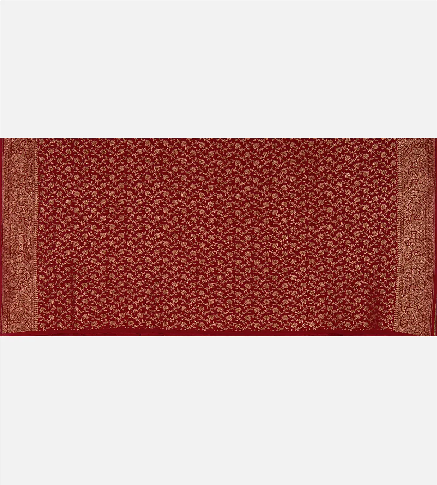 Blue Banaras Crepe Saree4