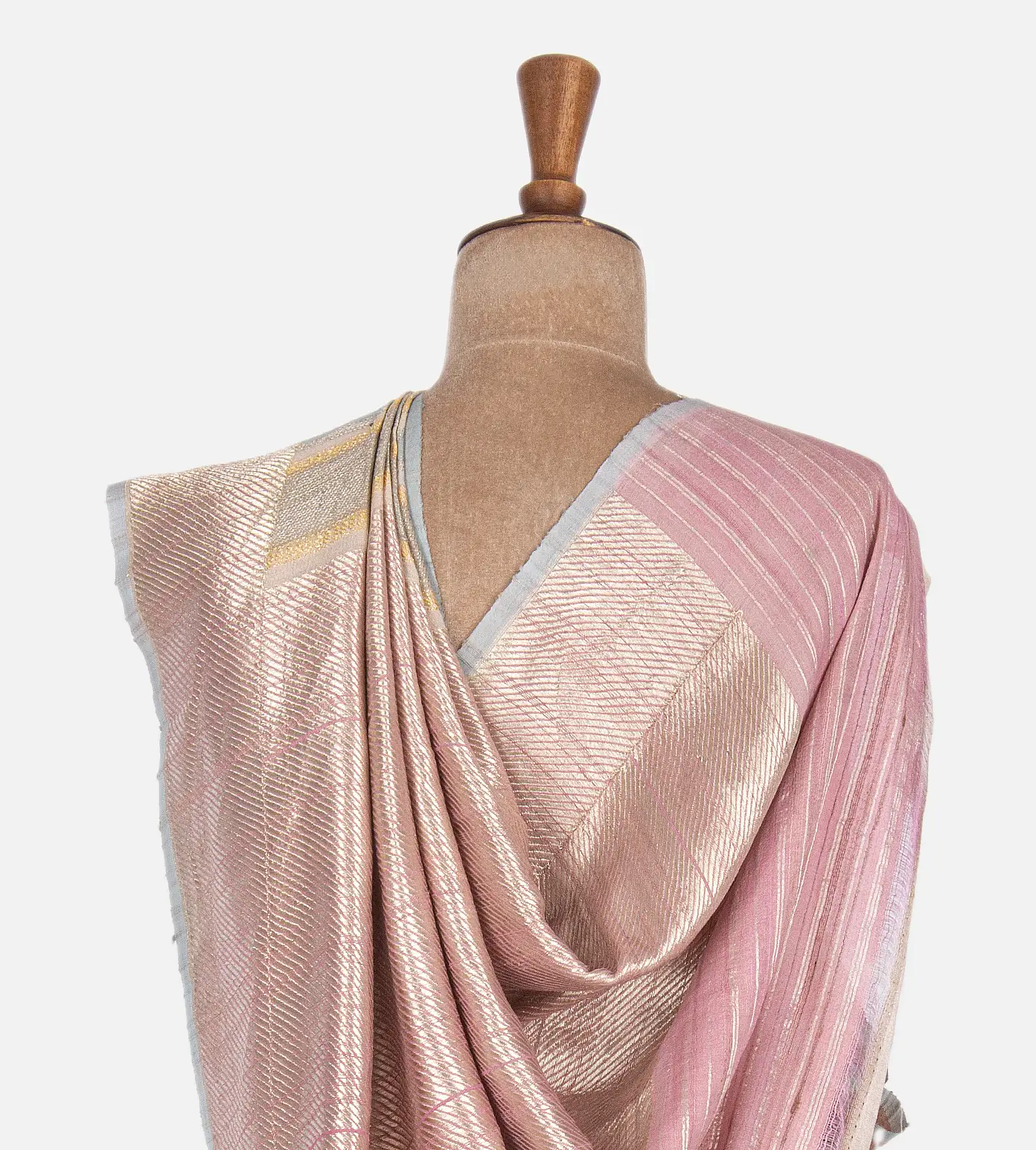 Multicolour Tussar Georgette Saree3