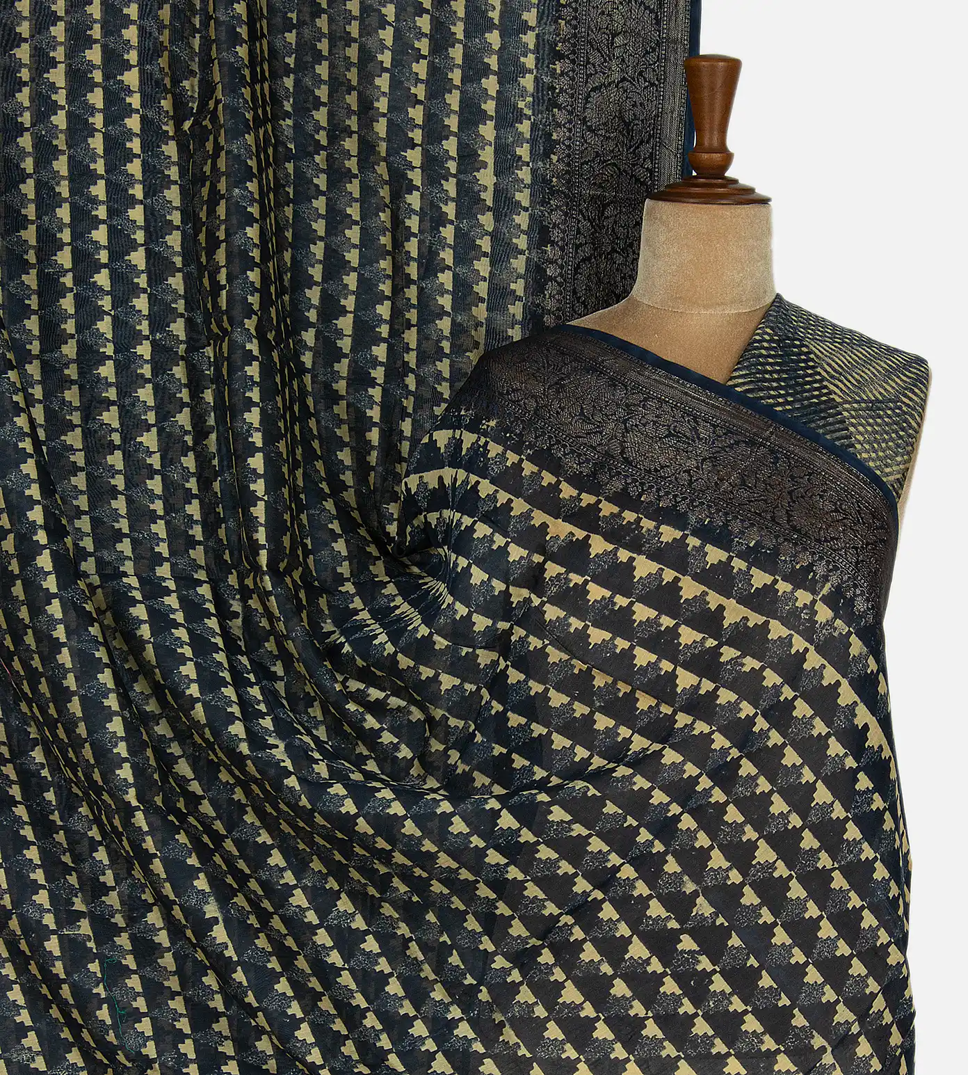 Blue Chanderi Cotton Saree1