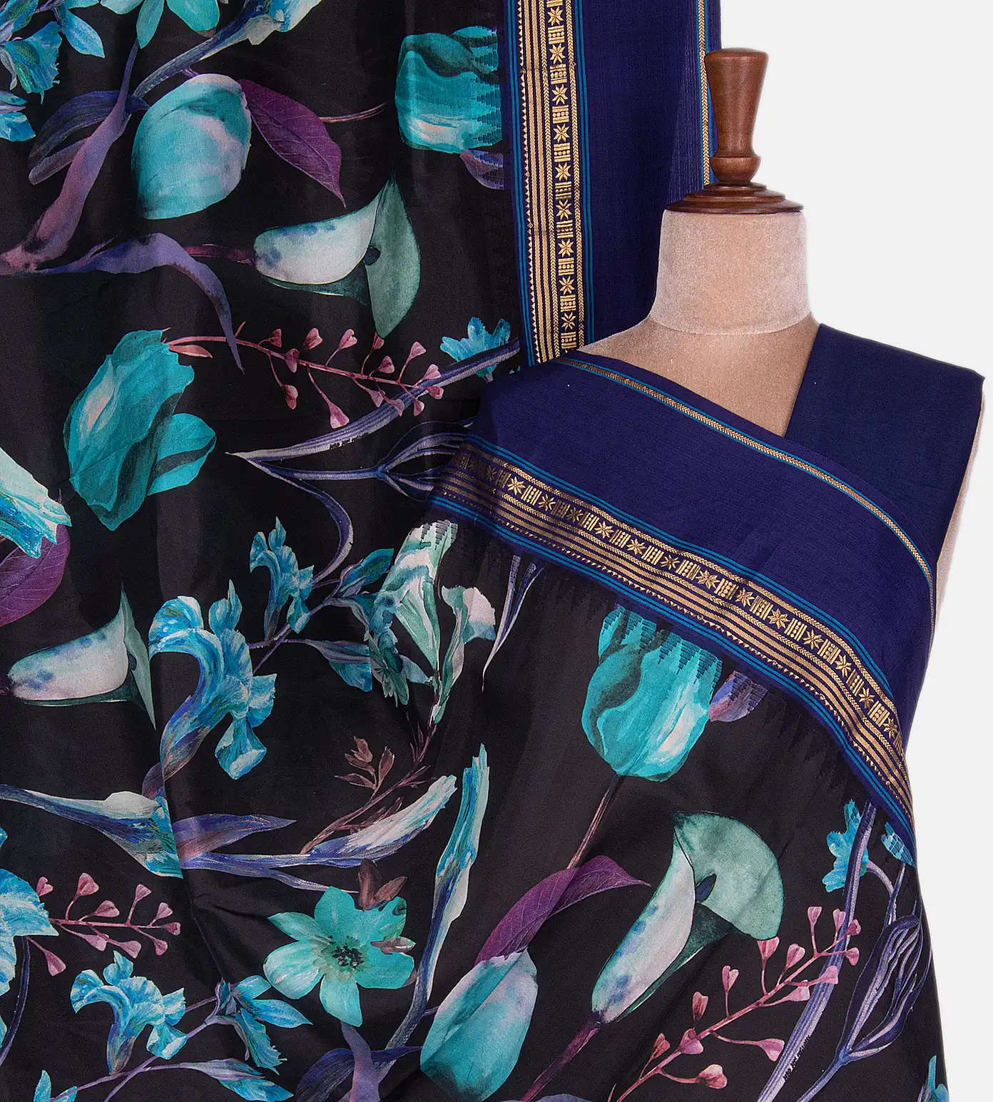 Black Soft Silk Saree1