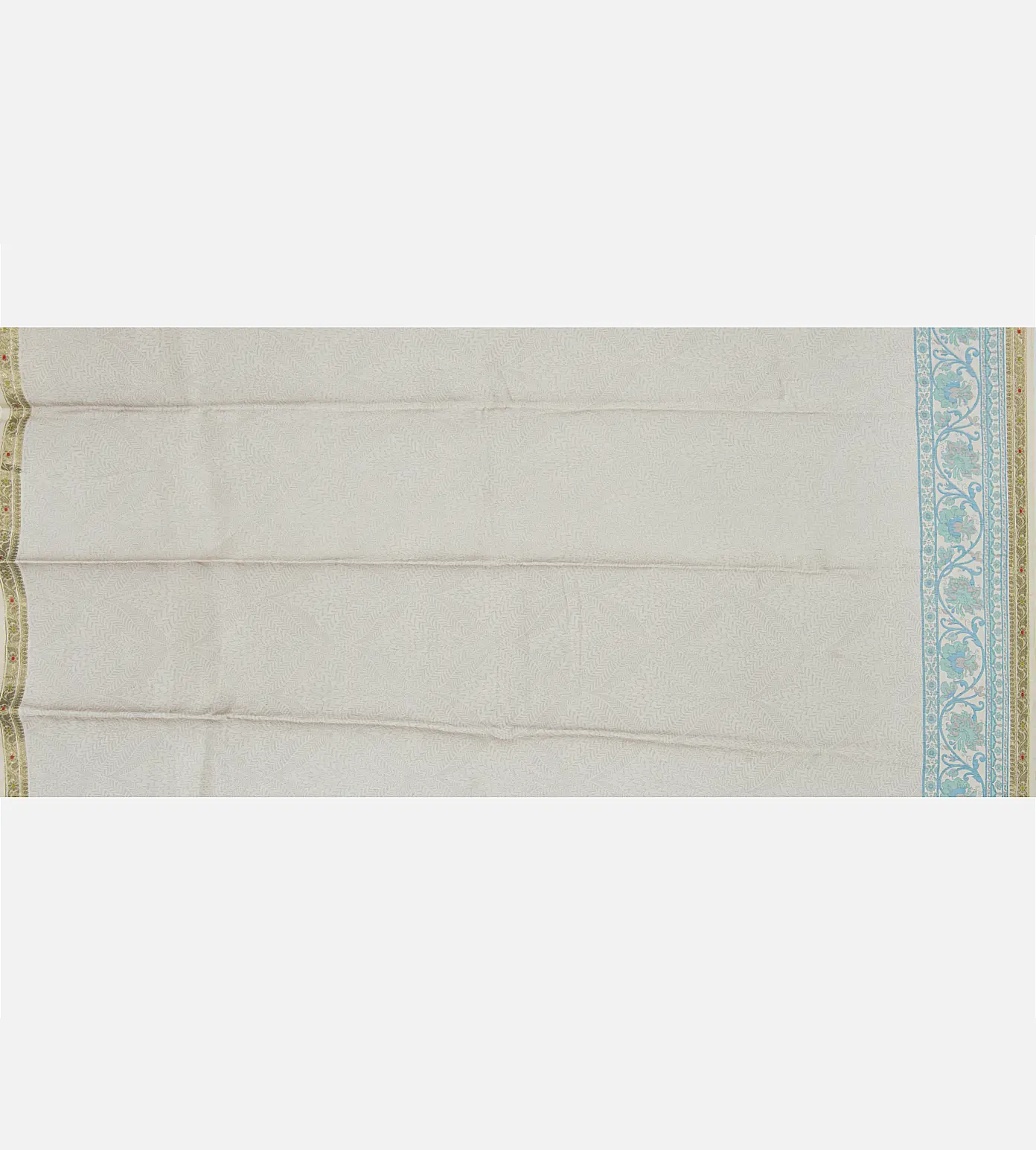 Off-White Chanderi Cotton Saree4