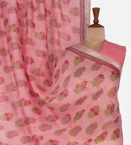 Pink Chanderi Cotton Saree1