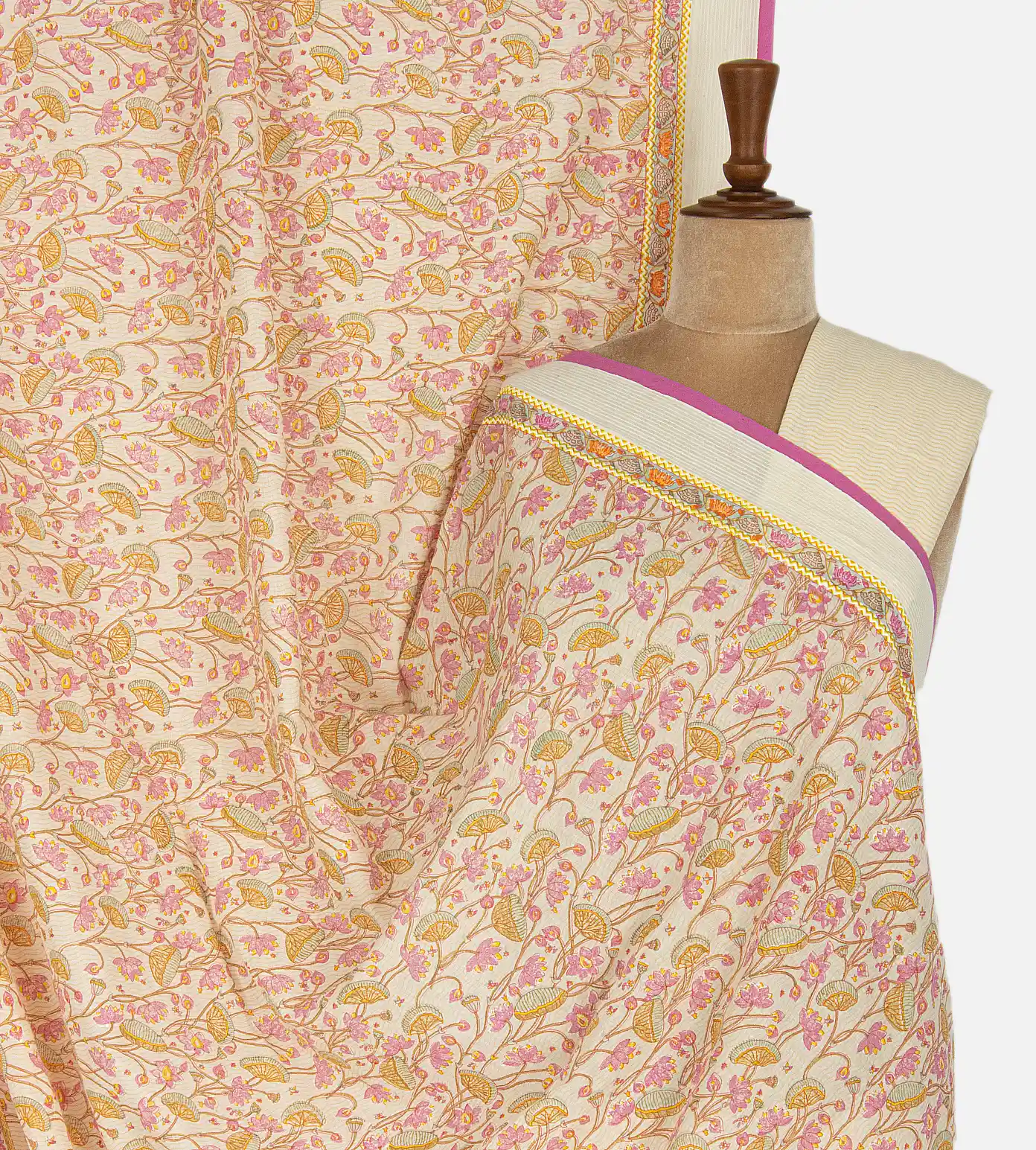 Off-White Cotton Saree1