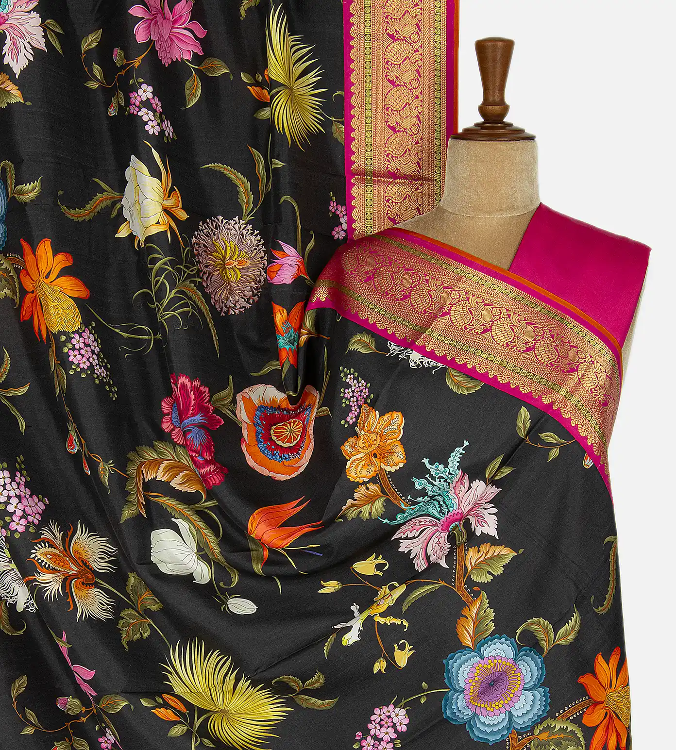 Black Soft Silk Saree1