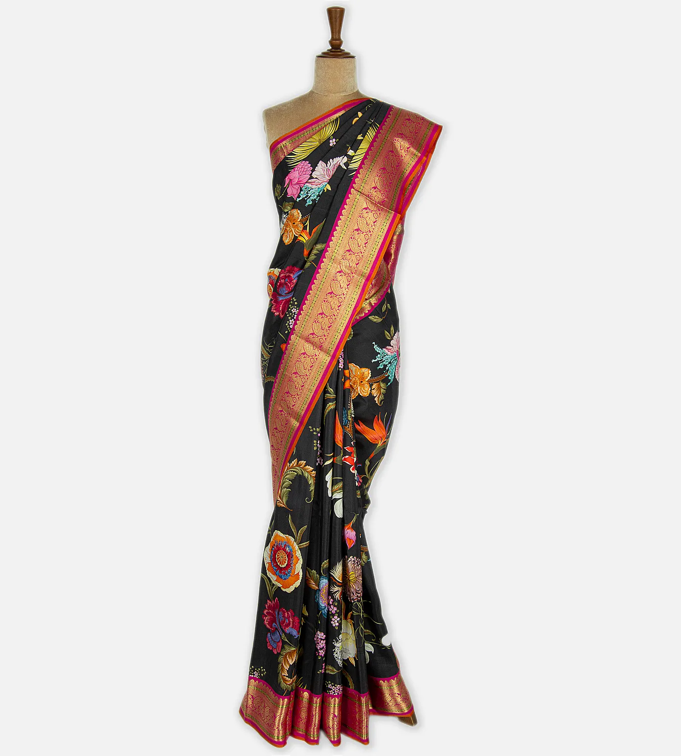 Black Soft Silk Saree2