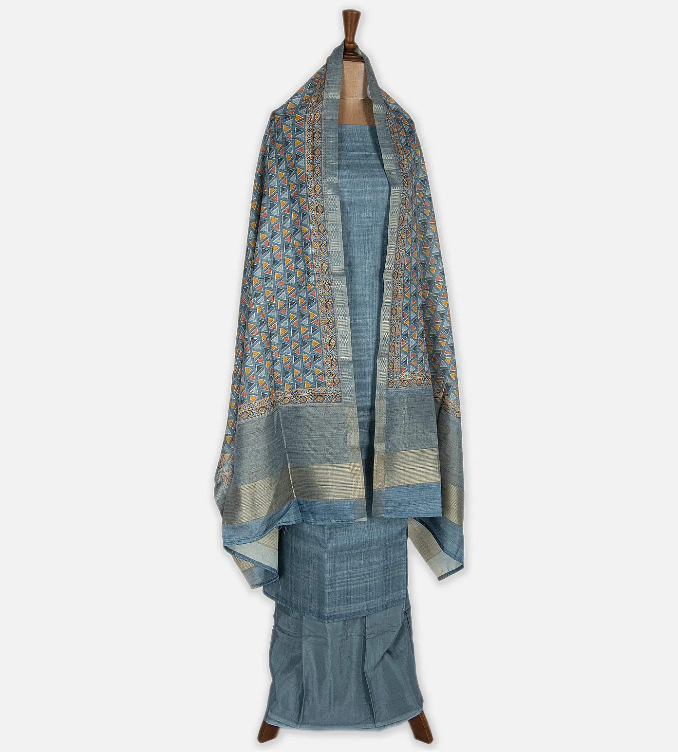 Blue Mixed Cotton Salwar3