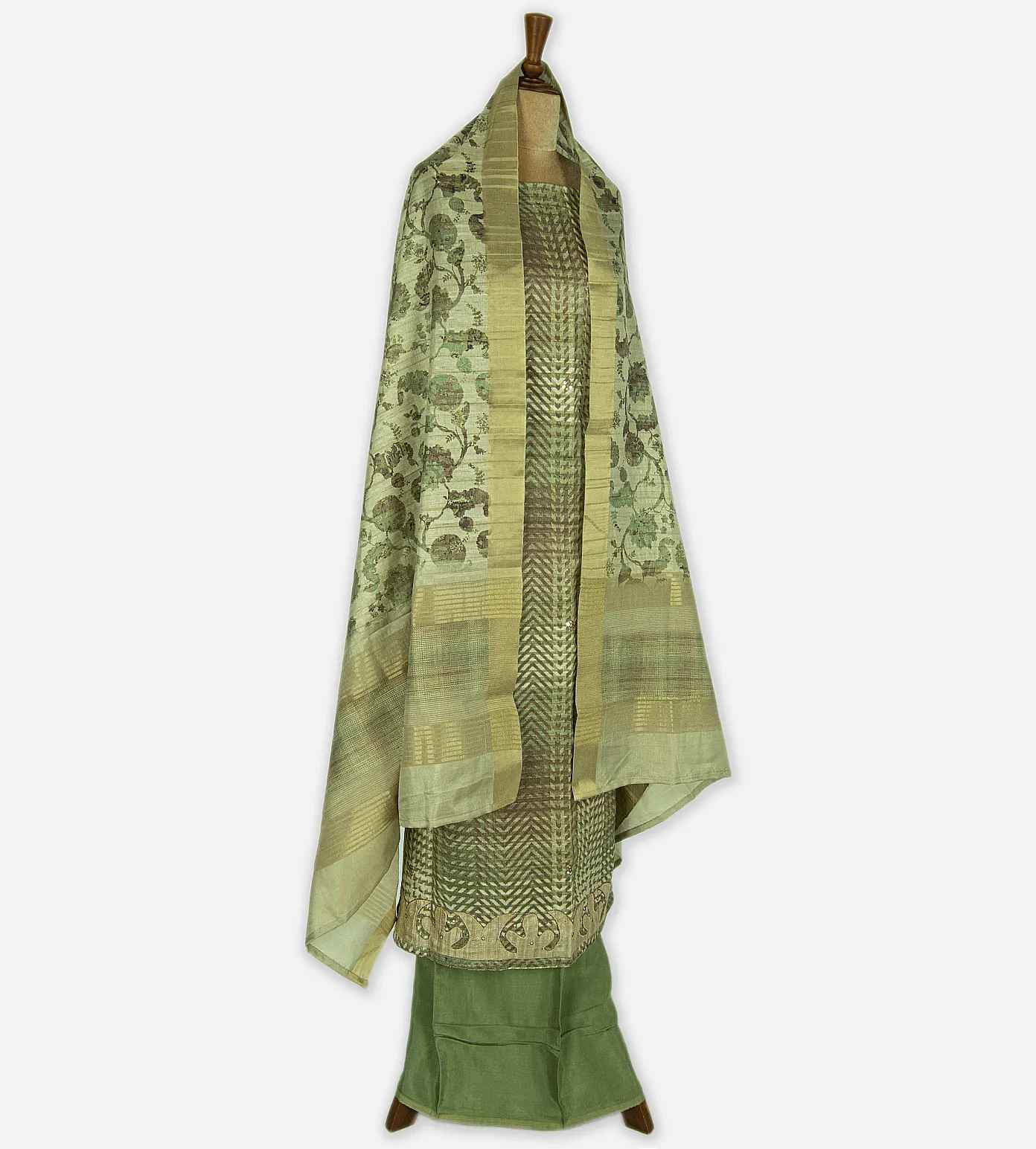 Green Mixed Cotton Salwar3