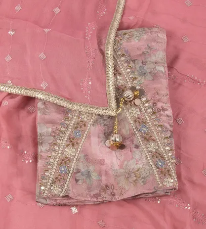 Pink Mixed Cotton Salwar1
