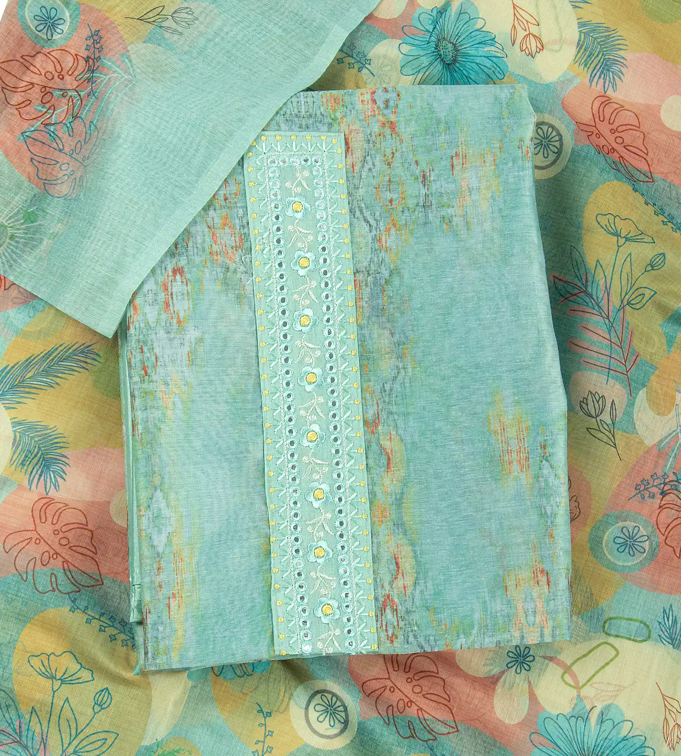 Multicolour Mixed Cotton Salwar1