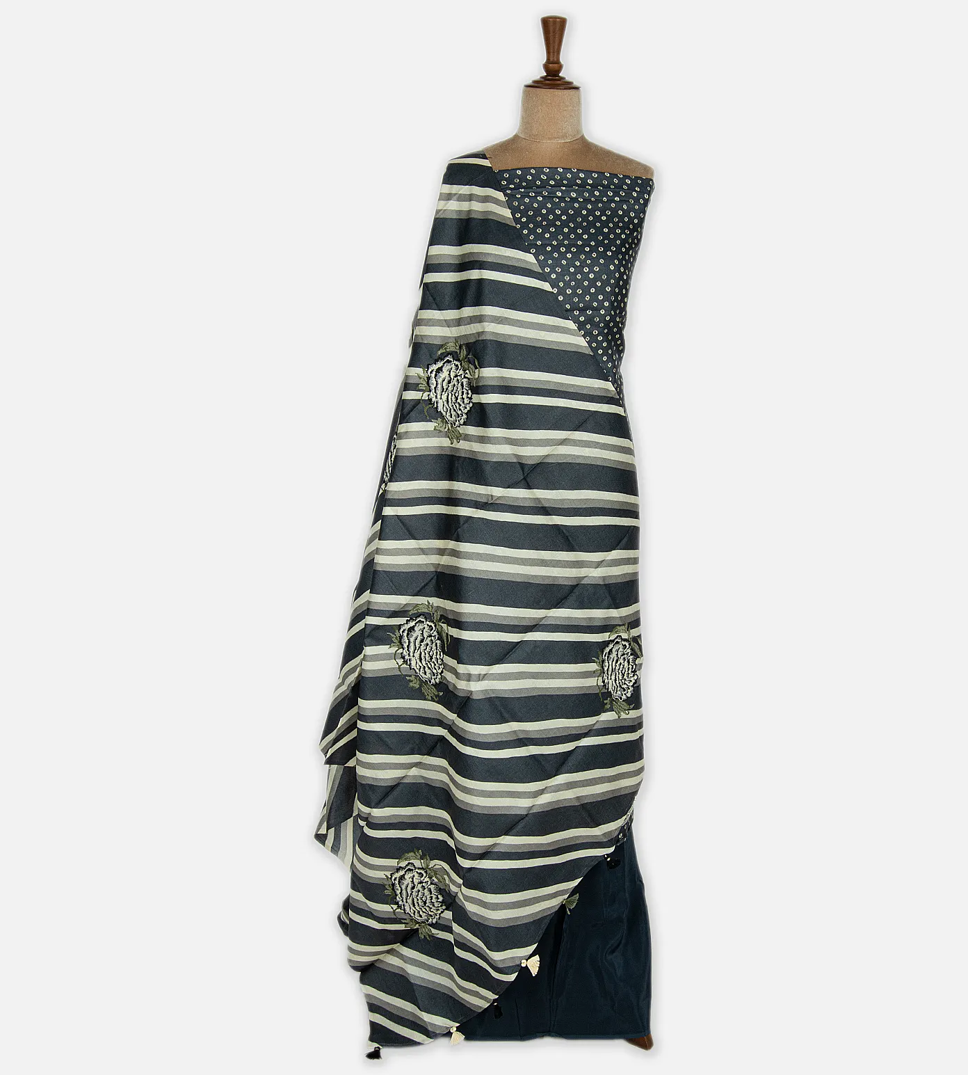 Elephant Grey Tussar Salwar2