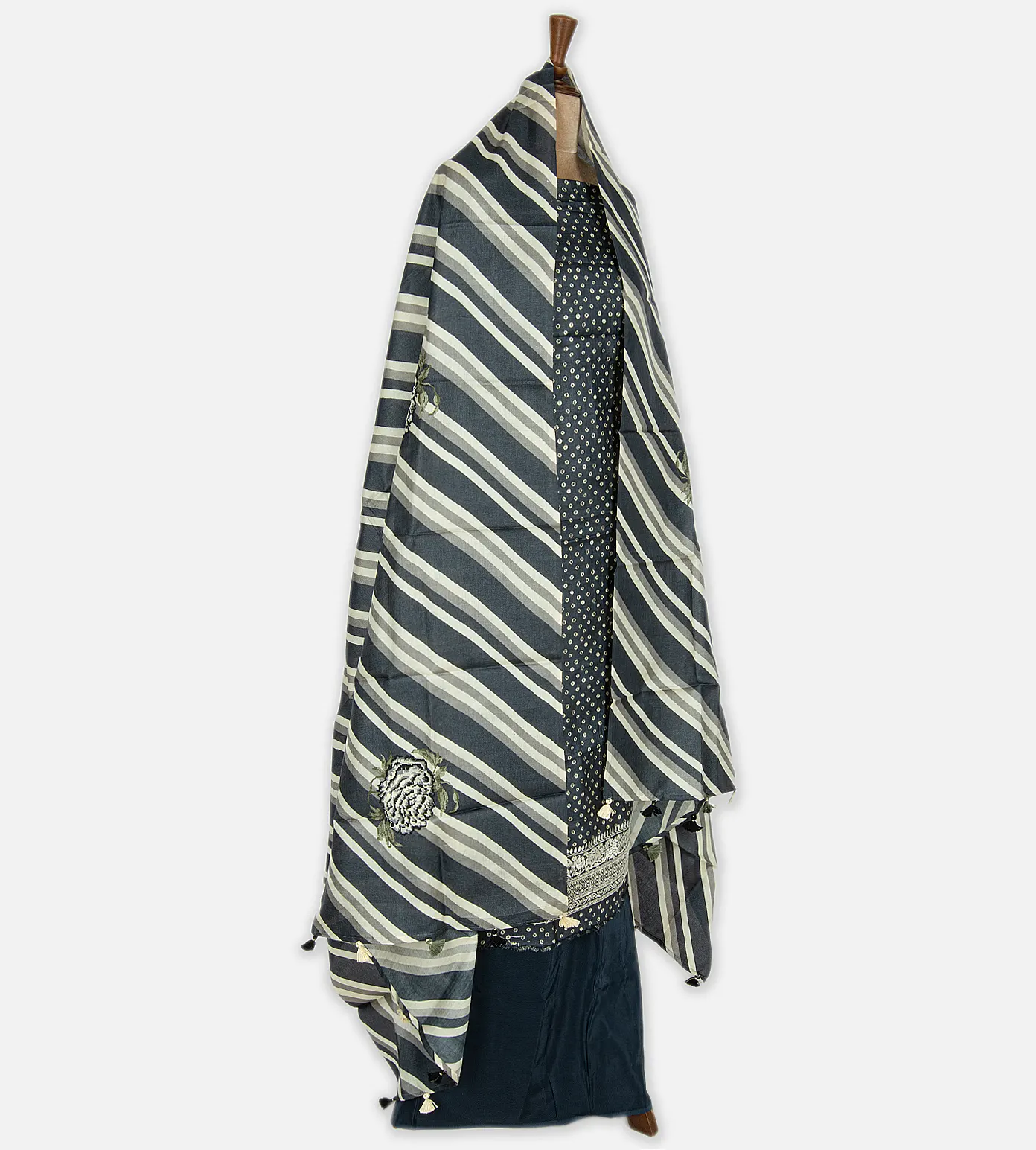 Elephant Grey Tussar Salwar3