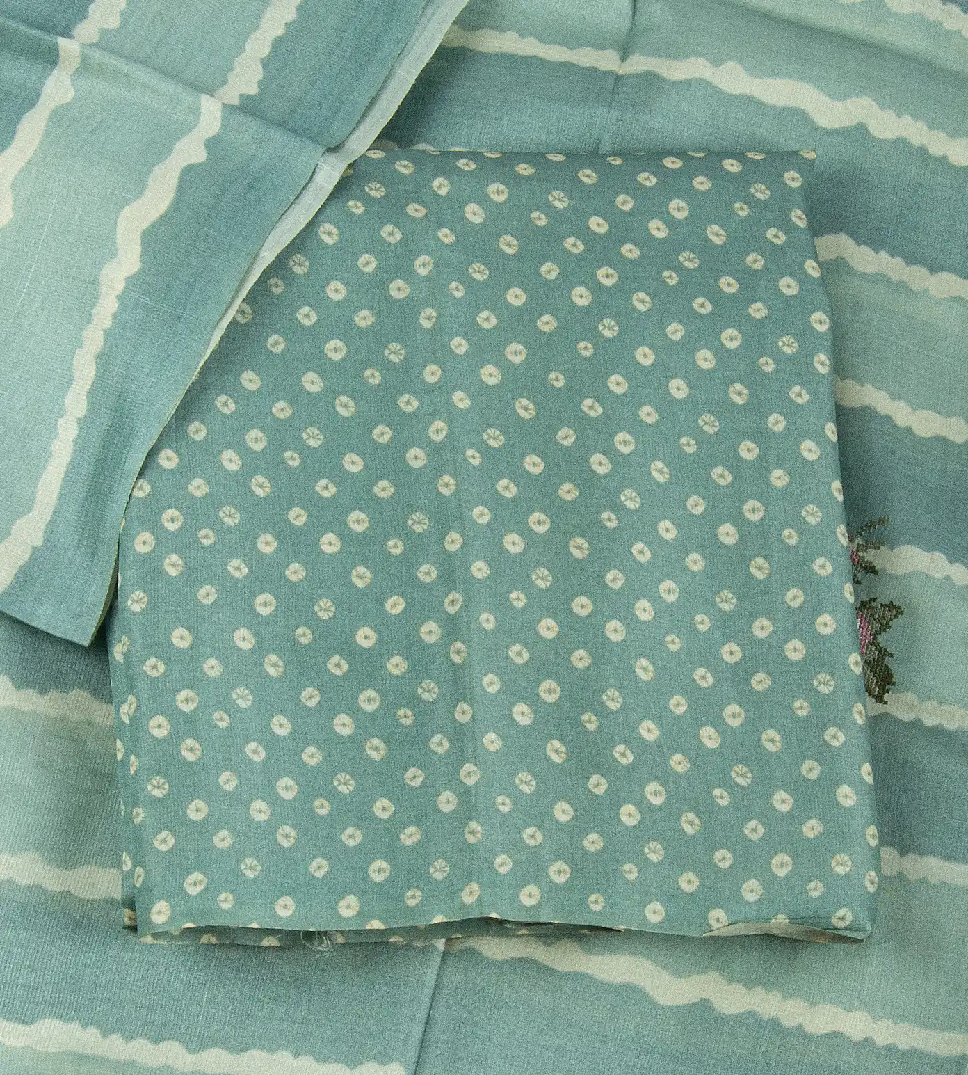 Sea Blue Tussar Salwar1