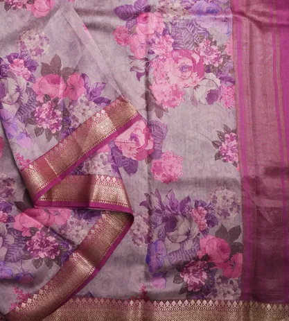 Lavender Chaniya Silk Saree2