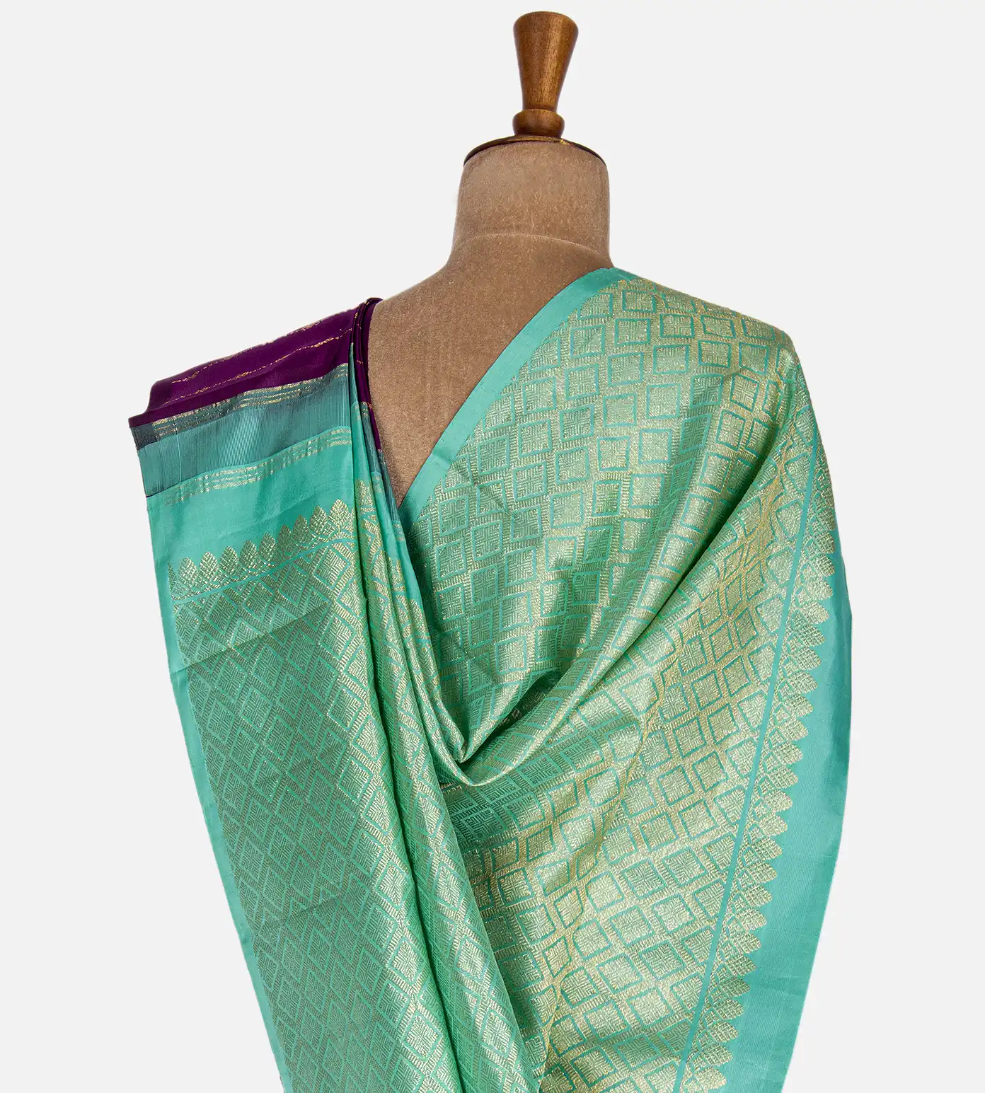 Purple Kanchipuram Silk Saree3