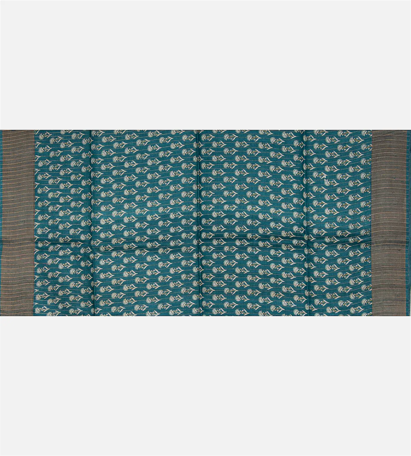Blue Tussar Saree4