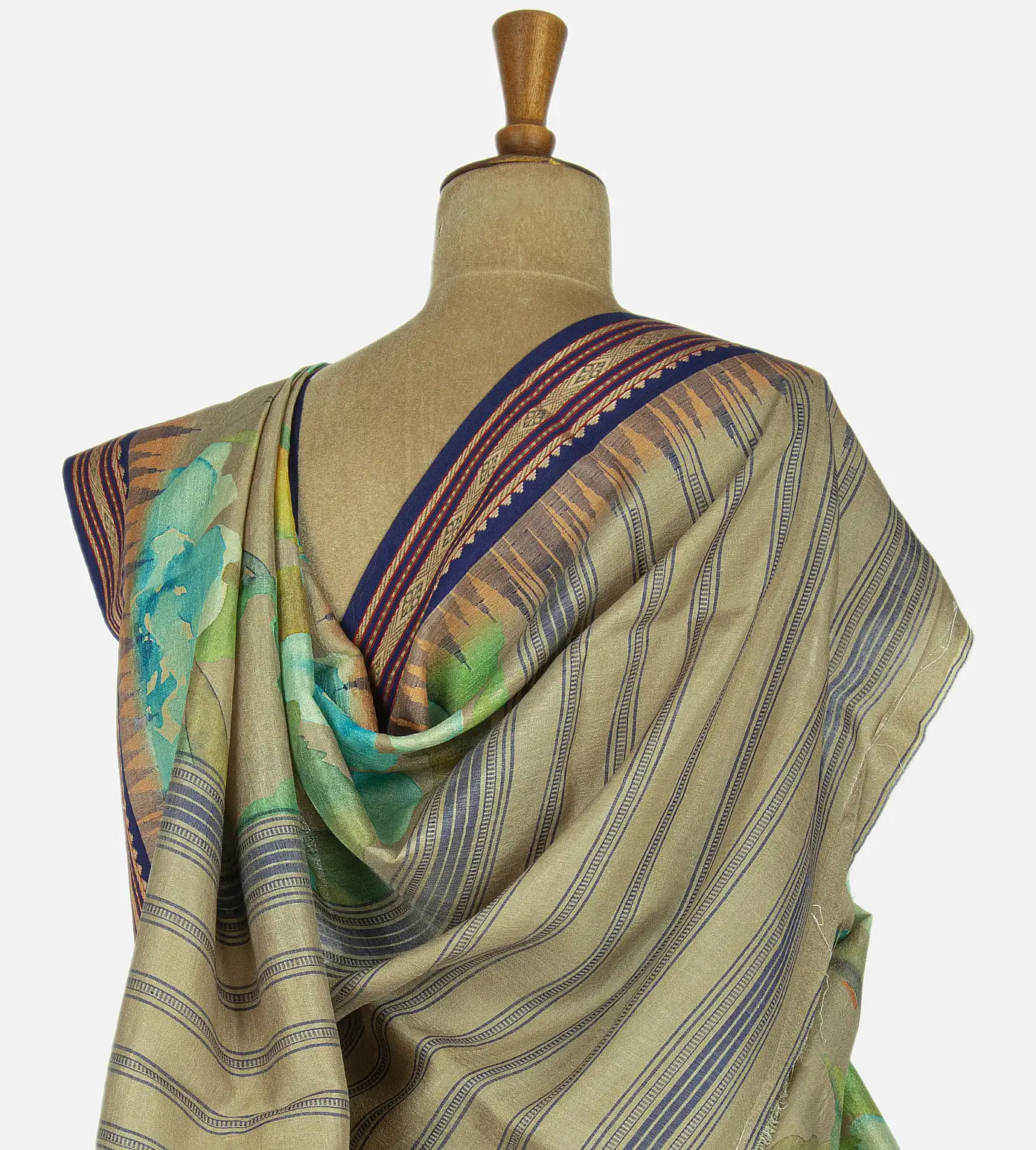 Deep Creme Vidarbha Tussar Saree3