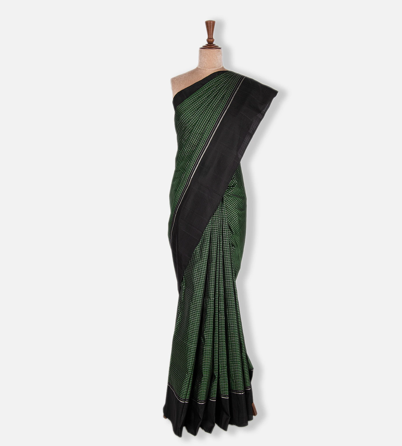 Green Kanchipuram Silk Saree2
