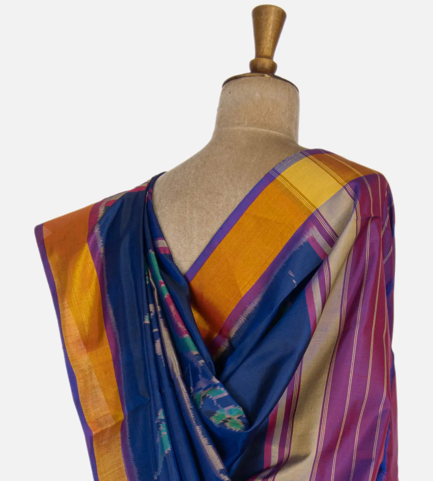 Blue Patola Silk Saree3