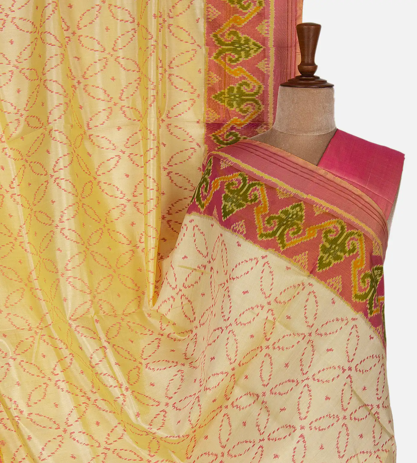Yellow Patola Silk Saree1